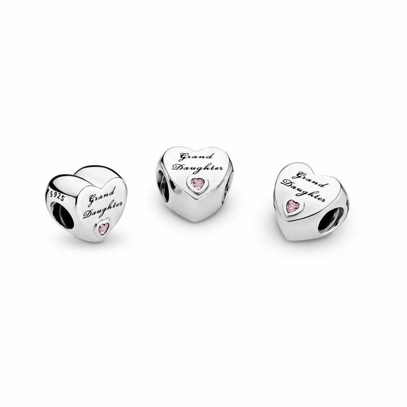 Pandora Granddaughter's Love Charm Ireland - Sterling Silver/Cubic Zirconia - 053214APJ